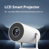 Portable Projector Small Straight Projector For Home Use 180 Degrees Projection Angle Automatic Focus Home Video Projector (Copy)