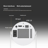 Portable Projector Small Straight Projector For Home Use 180 Degrees Projection Angle Automatic Focus Home Video Projector (Copy)